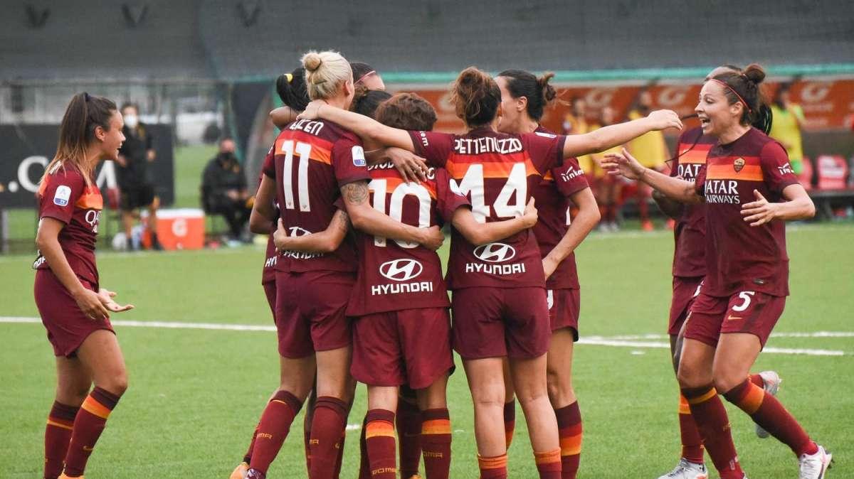 Serie A Femminile - Roma-Florentia San Gimignano 1-1: due pali e troppe occasioni fallite per le giallorosse. Decidono i gol di Serturini e Martinovic. VIDEO! GRAFICA!