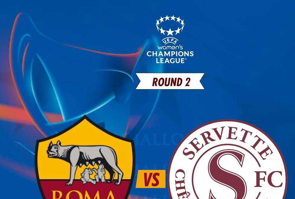 Women's Champions League  - Sarà Roma-Servette al secondo round. Match di andata il 18 settembre al Tre Fontane