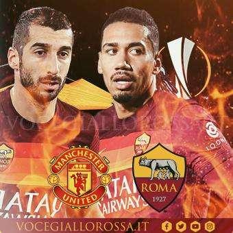 Manchester United-Roma, la copertina del match. GRAFICA!