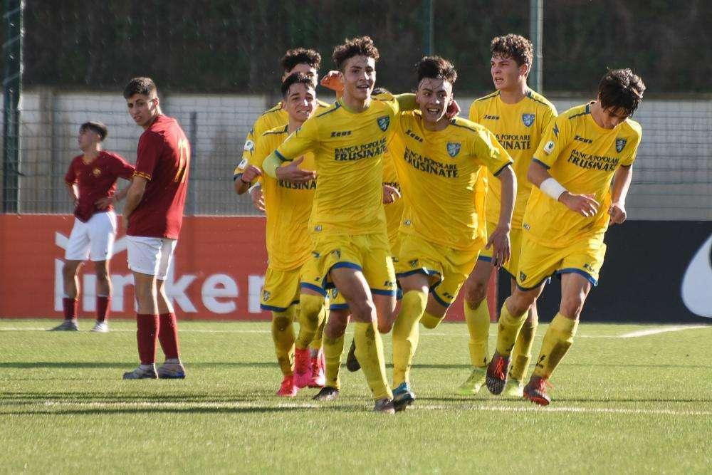 U16 PAGELLE AS ROMA vs FROSINONE CALCIO 0-3 - Giallorossi al tappeto 