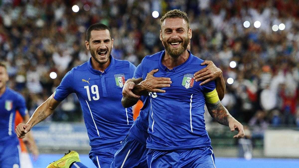 De Rossi sigla il gol numero 100 di un giallorosso in Nazionale