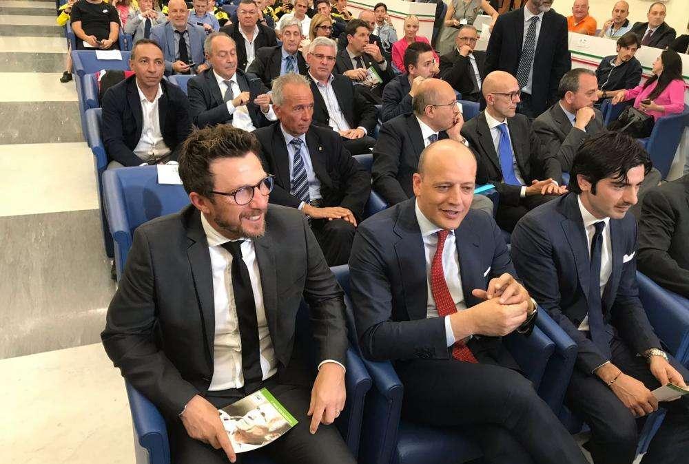 CONI - Di Francesco ritira il Premio Bearzot: "Allenare la Roma è motivo di orgoglio. Alisson resterà. Rinnovo? È l’ultimo dei problemi". Baldissoni: "È scontato volere andare aventi insieme". FOTO!