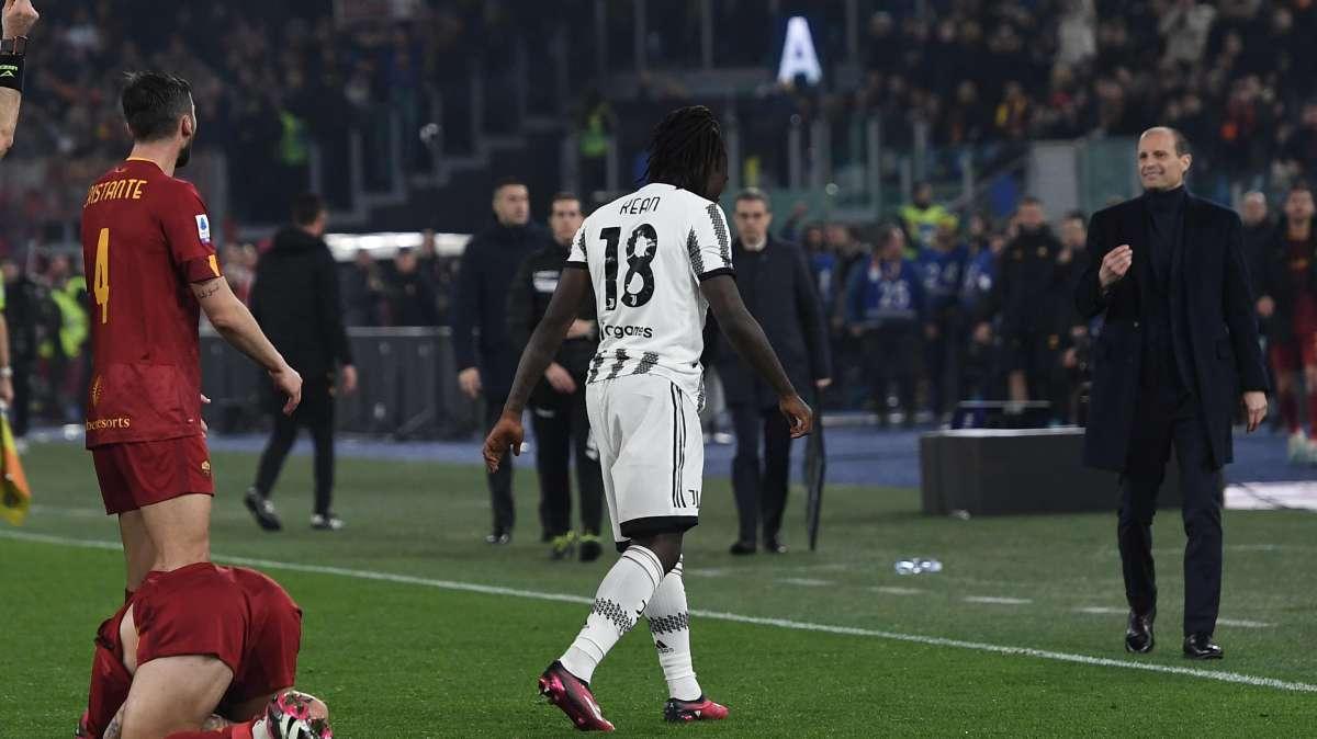 Allegri su Kean: "Sua stagione sottovalutata. Pagata con una multa la sciocchezza di Roma"