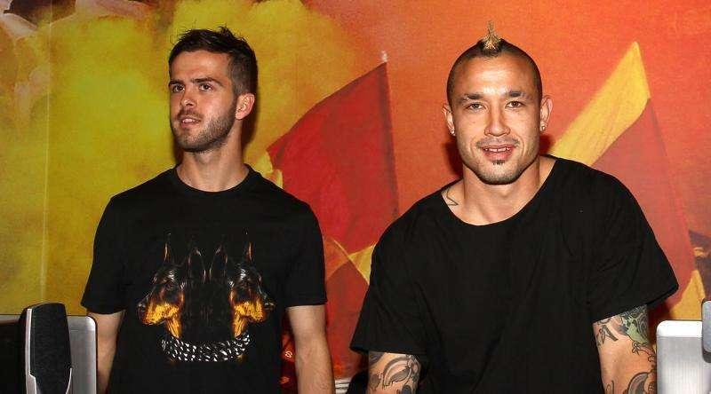 Nainggolan insieme a Pjanic a Monte Carlo