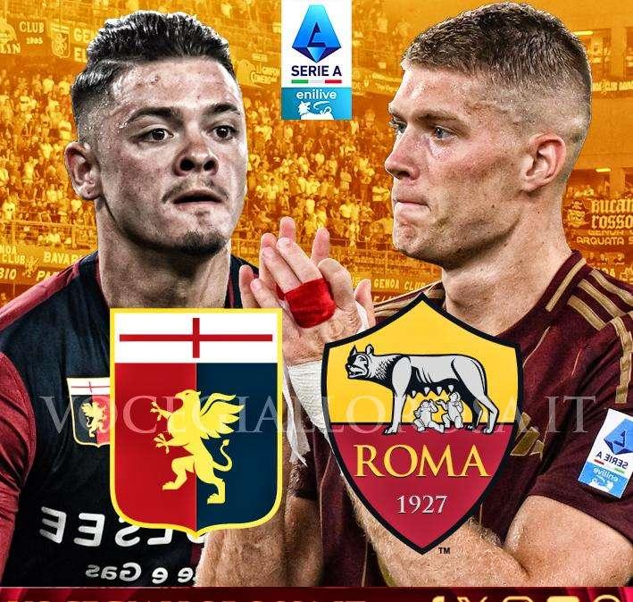 Genoa-Roma - La copertina del match. GRAFICA!