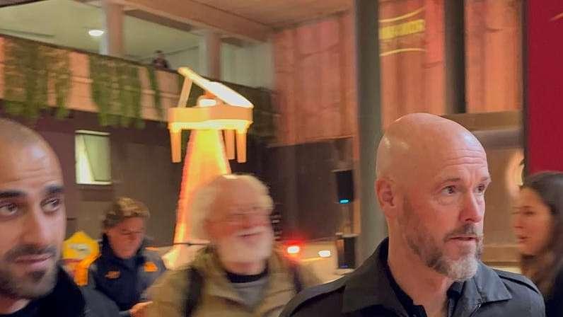 Roma-Juventus - Erik ten Hag presente allo Stadio Olimpico. FOTO! VIDEO! 
