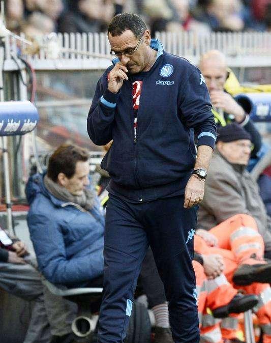 Napoli, Sarri: "Primato? L'unica certezza è il punto in più sulla Roma"