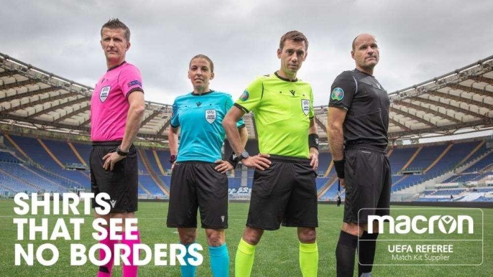 Europei:nuove divise anche ad arbitri, c'è cartina continente