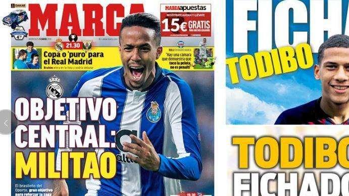 Porto, assalto del Real Madrid a Militao