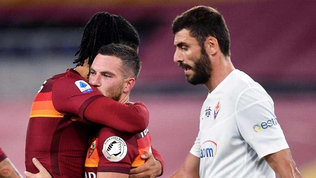 LA VOCE DELLA SERA - Roma-Fiorentina 2-1, doppio Veretout dal dischetto per il 5° posto. Fonseca: "Lasciamo crescere Zaniolo". Frattura del setto nasale per Pellegrini: domani sarà operato