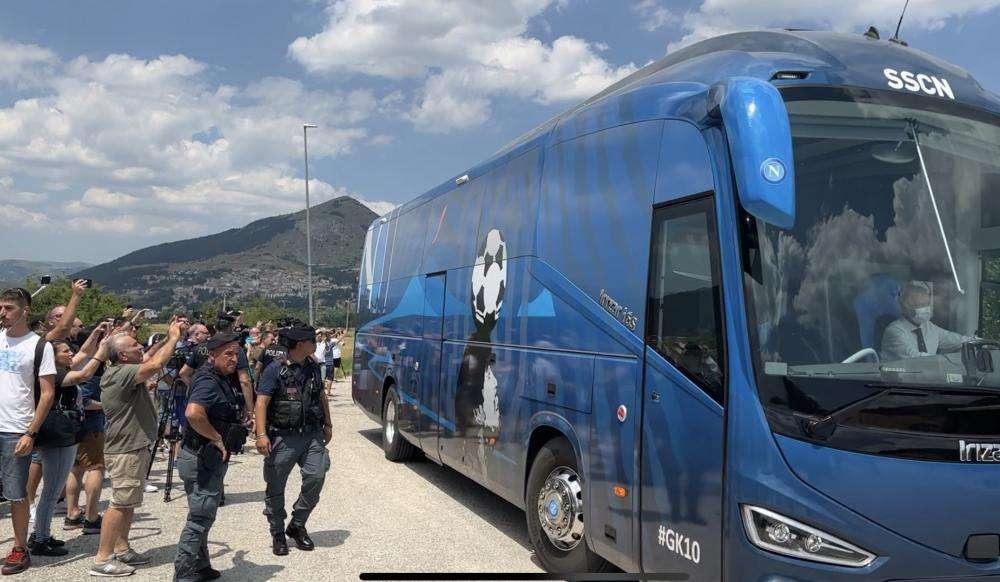 Napoli arrivato in Abruzzo per ritiro a Rivisondoli