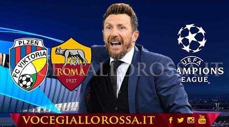 Viktoria Plzen-Roma 2-1 - Kovarik e Chory stendono i giallorossi, non basta il gol di Ünder. Espulso Luca Pellegrini. VIDEO!