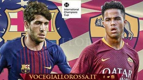Barcellona-Roma 2-4 - I giallorossi vanno sotto due volte poi ribaltano il risultato nella ripresa. A segno El Shaarawy, Florenzi, Cristante e Perotti