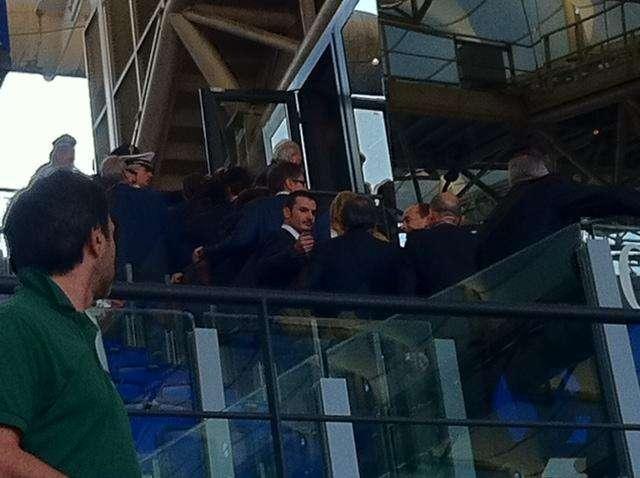 DiBenedetto in tribuna stampa prima del calcio d'inizio di Roma-Atalanta. VIDEO!