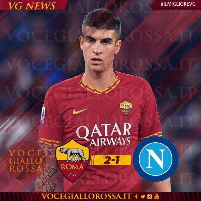 #IlMiglioreVG - Mancini è il man of the match di Roma-Napoli 2-1. GRAFICA!