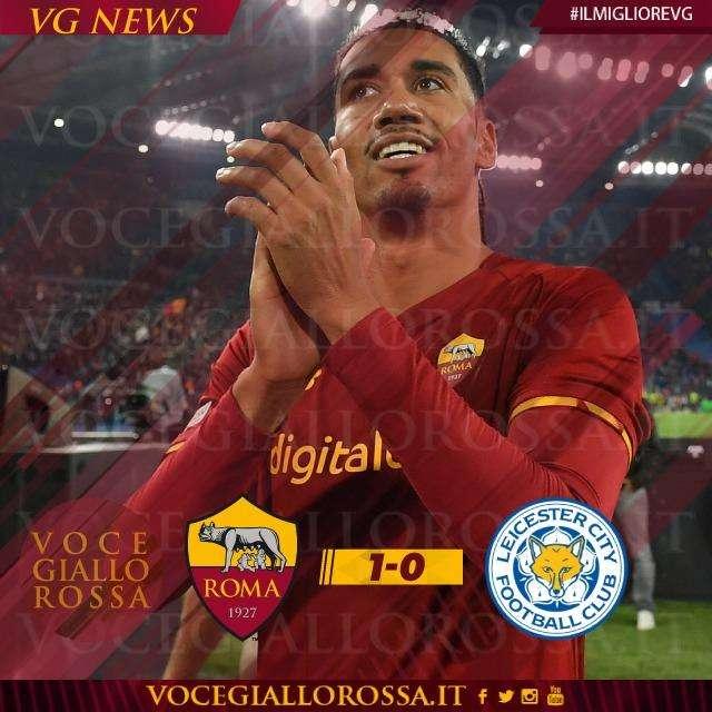 #IlMiglioreVG - Chris Smalling è il man of the match di Roma-Leicester 1-0. GRAFICA!