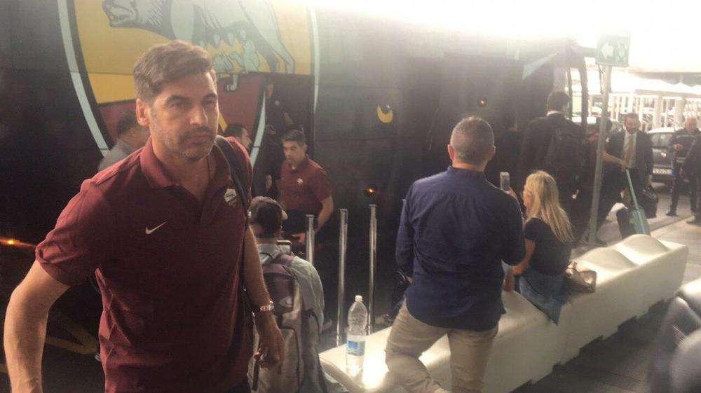 Roma arrivata ad Arezzo, alle 19:30 l'amichevole contro gli amaranto. VIDEO!