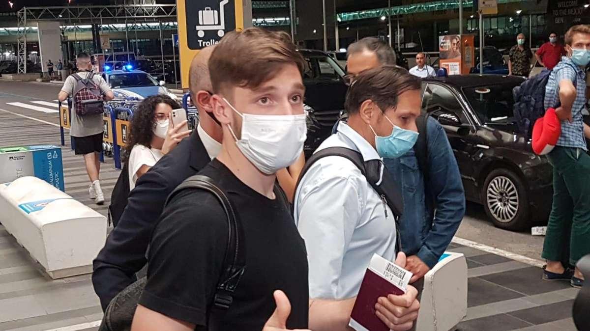 Matias Vina atterrato a Fiumicino. FOTO! VIDEO!