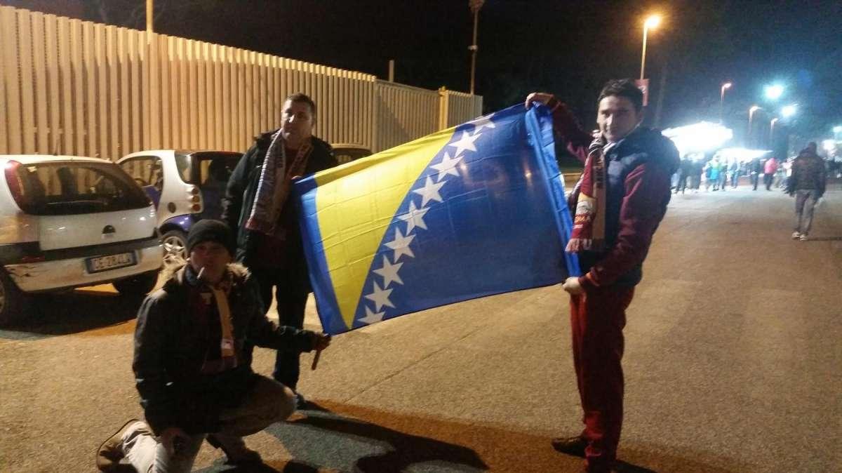 Tifosi bosniaci a Roma per Pjanic. FOTO!