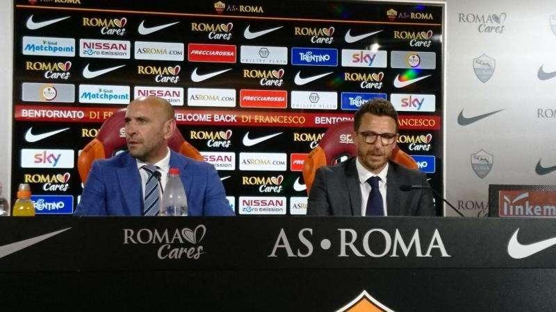 Di Francesco e Monchi tornati a Roma, domani il rientro di Baldissoni