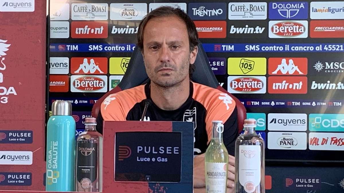 Genoa, Gilardino: "De Rossi ha dato stimoli importanti, sono felice del suo percorso. Domani Strootman giocherà"