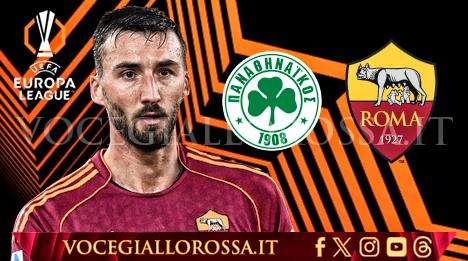 Panathinaikos-Roma 1-1 - Ziolkowski manda i giallorossi agli ottavi di finale di Europa League