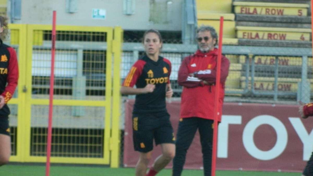 Allenamento al Tre Fontane per la Roma Femminile. VIDEO!