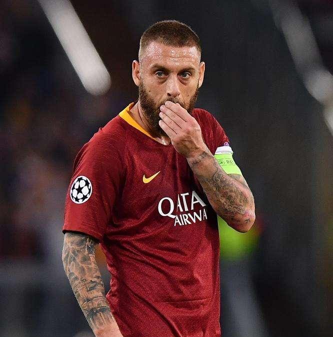 Fine 2018 per De Rossi