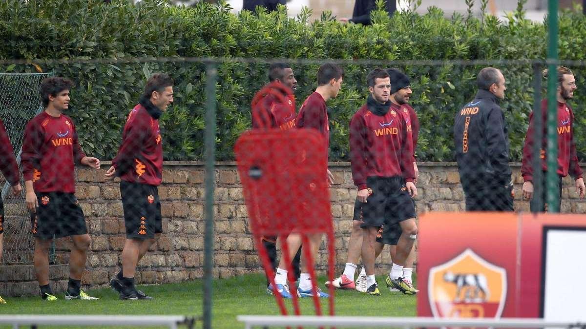 Trigoria - Differenziato per Taddei e Stekelenburg, fisioterapia per Piris, Marquinhos e Florenzi, Castan in permesso