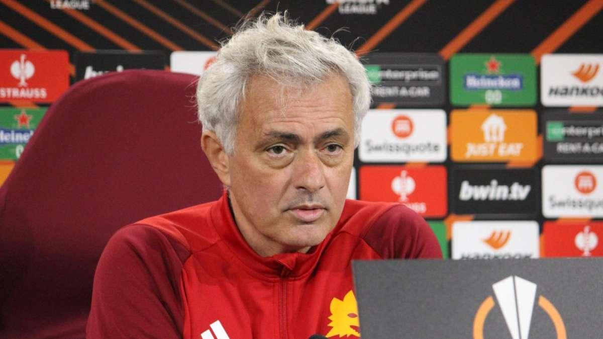 La photogallery della conferenza stampa di Mourinho e Aouar