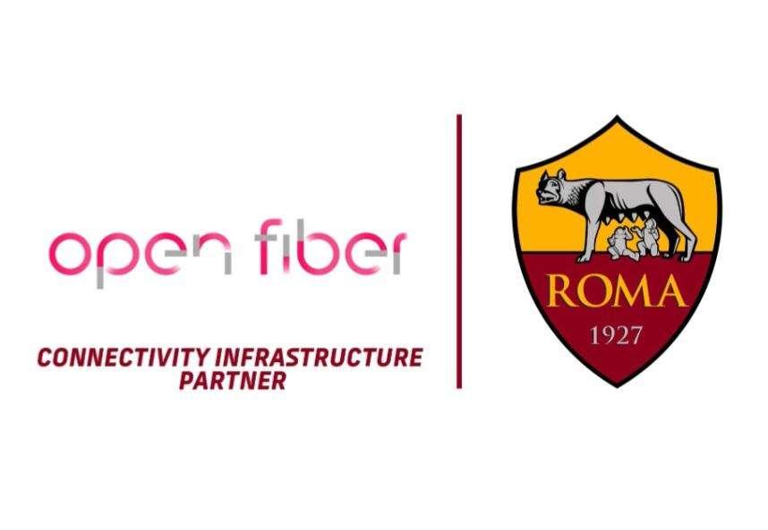 Open Fiber diventa Official Partner della AS Roma
