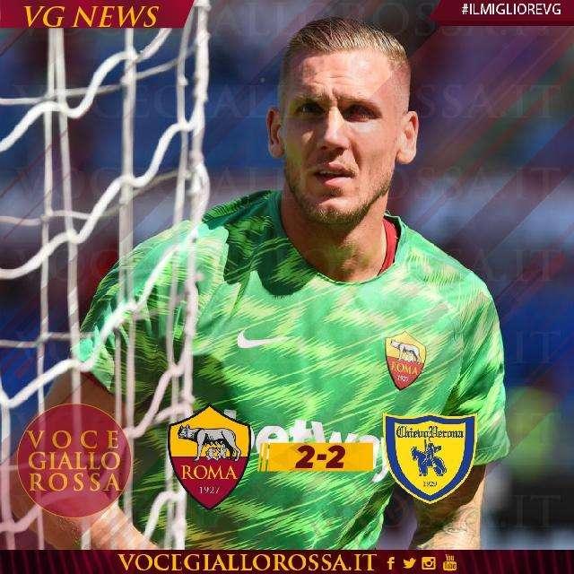 #IlMiglioreVG - Olsen è il man of the match di Roma-Chievo Verona 2-2. GRAFICA!