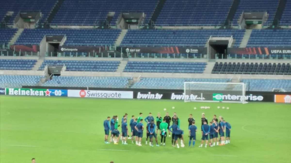 OLIMPICO - La rifinitura del Real Betis, in vista della sfida alla Roma. FOTO! VIDEO!