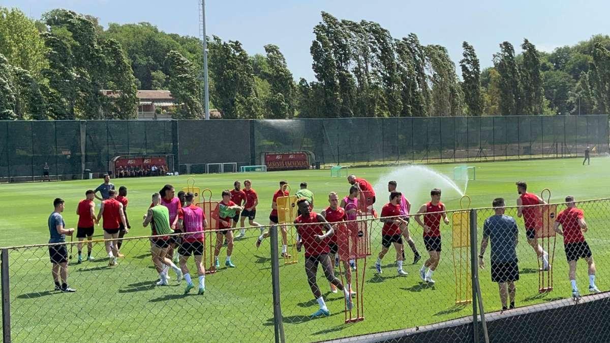 Ricognizione all'Arena Kombëtare per la Roma