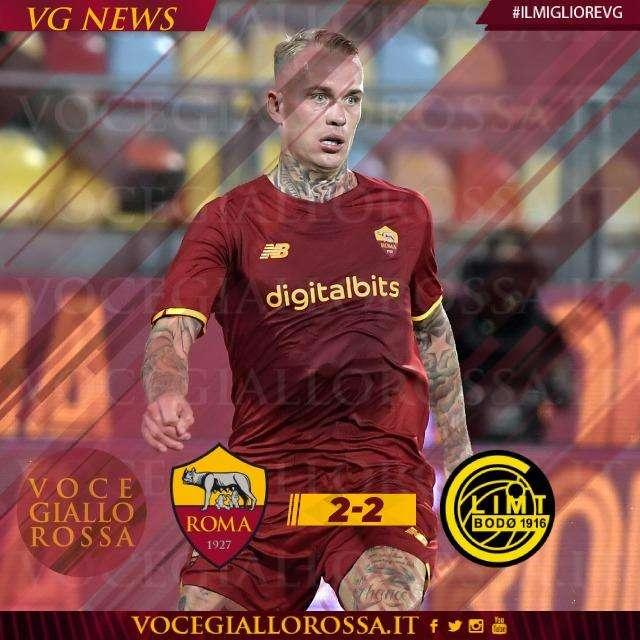 #IlMiglioreVG -  Rick Karsdorp è il man of the match di Roma-Bodø/Glimt 2-2