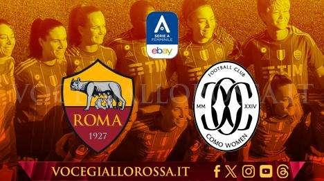 Serie A Femminile - Roma-Como - La copertina del match. GRAFICA!
