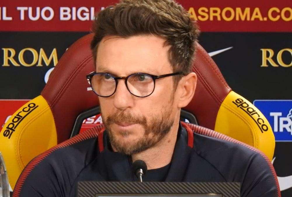 TRIGORIA - Di Francesco: "Strootman? Se un giocatore vuole andare via non lo trattengo. Il sistema di gioco va a farsi friggere quando non hai cattiveria. Nzonzi e Karsdorp potrebbero giocare"