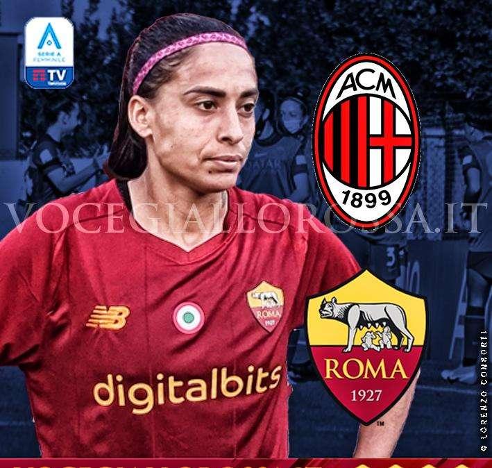 Serie A Femminile - Milan-Roma, la copertina del match. GRAFICA!