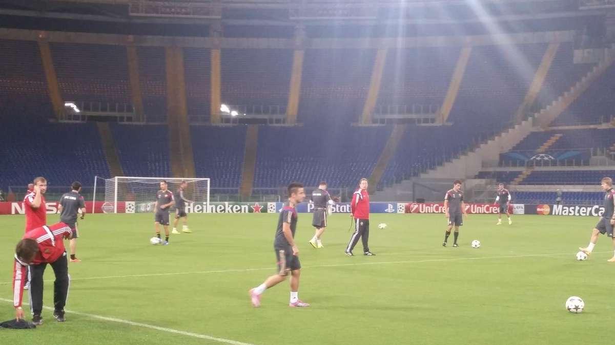 Allenamento all'Olimpico per il CSKA Mosca. FOTO!