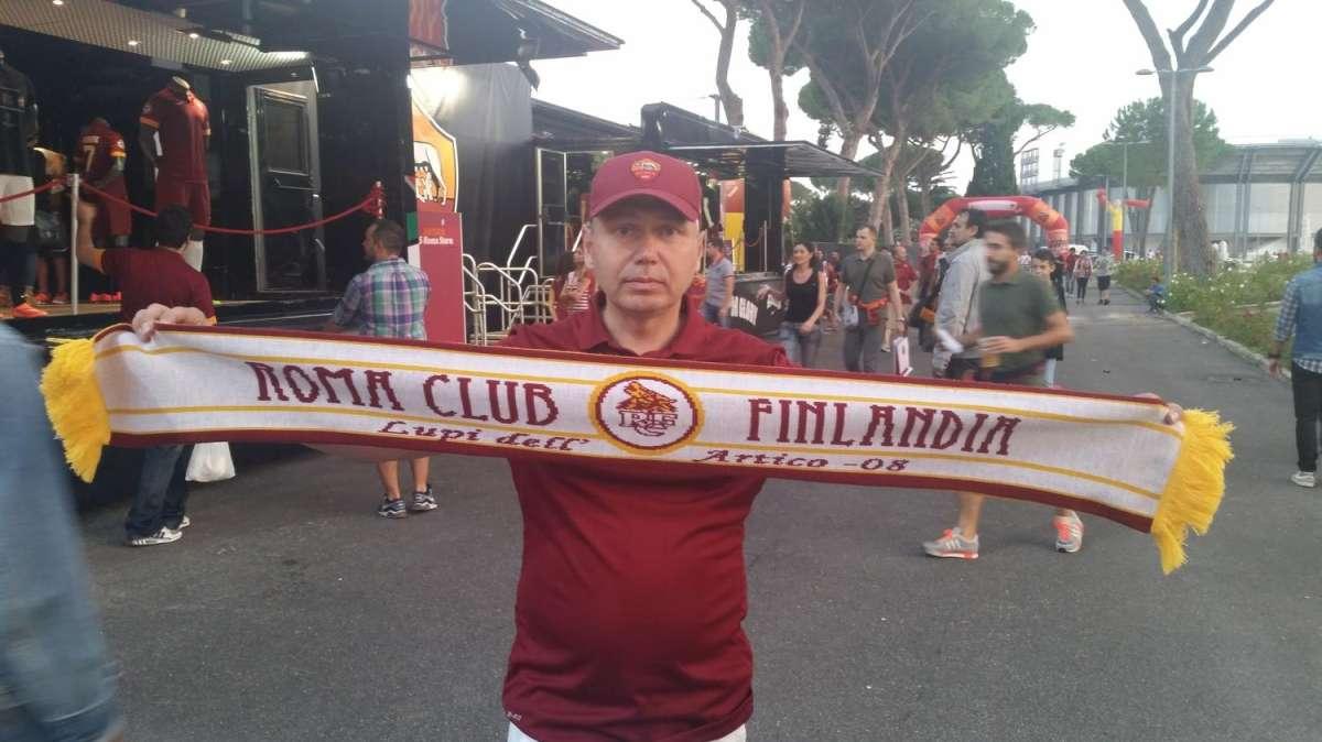 Roma-CSKA Mosca, presente anche un rappresentante del Roma Club Finlandia. FOTO!