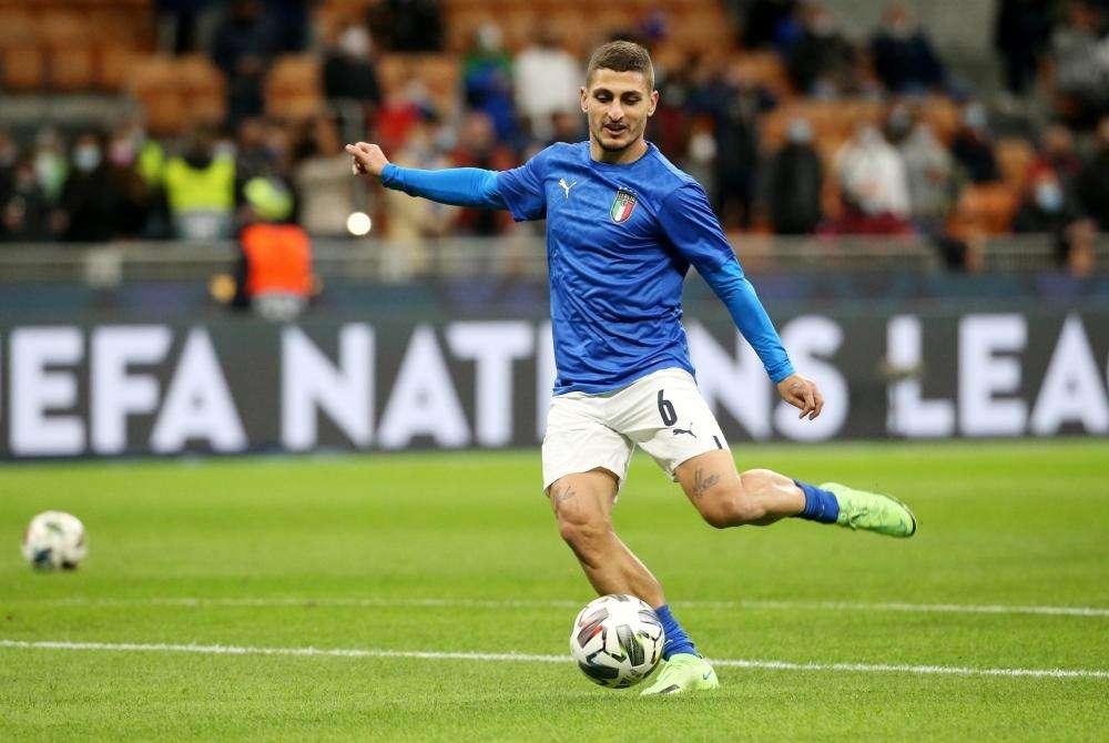 Paris Saint-Germain, infortunio alla coscia per Verratti