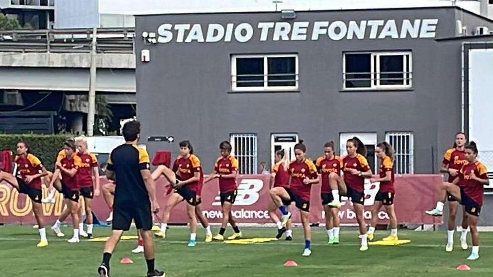 TRE FONTANE - La rifinitura della Roma Femminile in vista della Champions League. VIDEO!