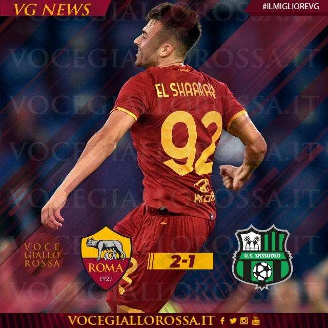 #IlMiglioreVG - Stephan El Shaarawy è il man of the match di Roma-Sassuolo 2-1. GRAFICA!