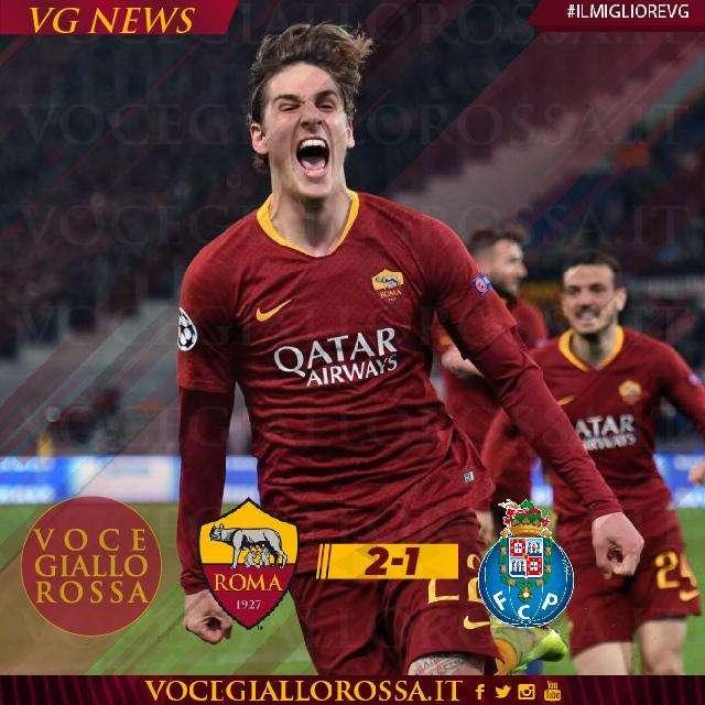 #IlMiglioreVG - Zaniolo è il man of the match di Roma-Porto. GRAFICA!