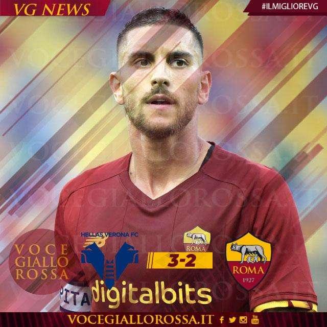#IlMiglioreVG - Lorenzo Pellegrini è il man of the match di Hellas Verona-Roma 3-2. GRAFICA!
