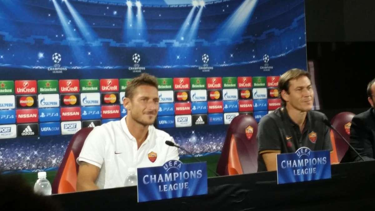 TRIGORIA - Garcia: "Voglio un Olimpico di fuoco". Totti: "Gratificante tornare in Champions". FOTO! VIDEO!