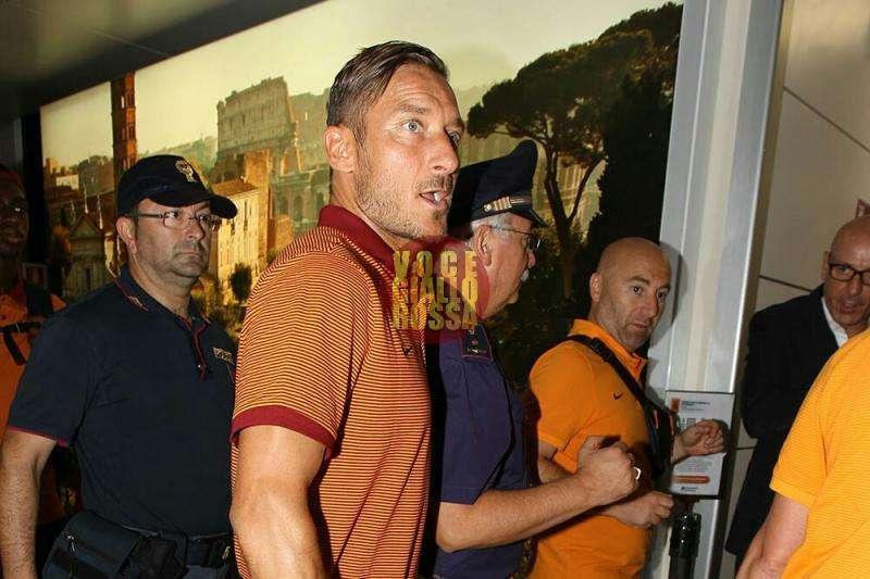 La Roma parte per l'America, la photogallery