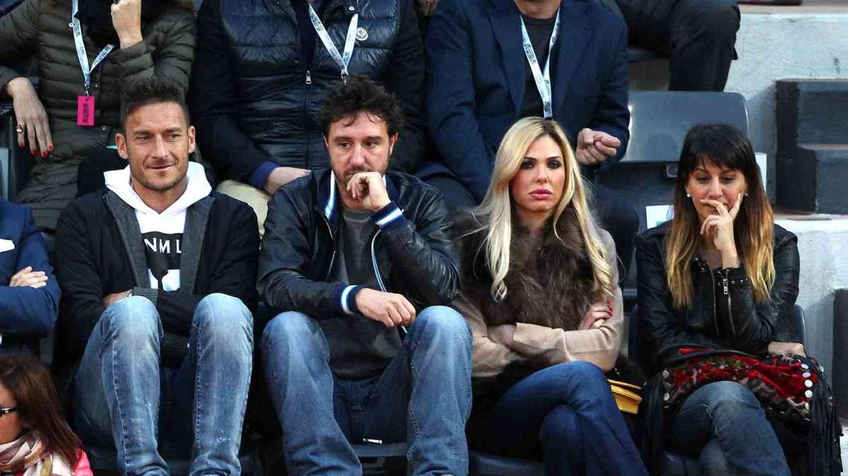 Francesco Totti e Ilary Blasi agli Internazioni di tennis. FOTO!