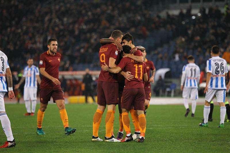 Roma-Pescara 3-2 - Doppietta di Dzeko e rigore di Perotti, ma Memushaj e Caprari fanno soffrire i giallorossi. FOTO!