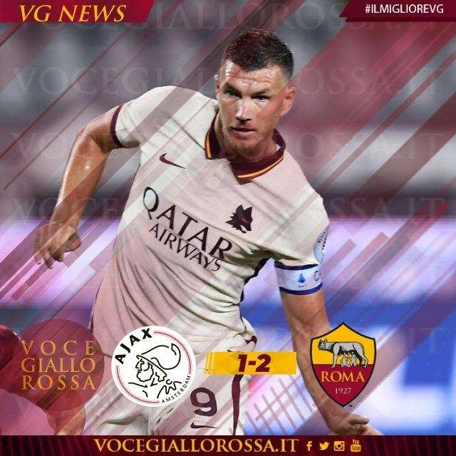 #IlMiglioreVG - Edin Dzeko è il man of the match di Ajax-Roma 1-2. GRAFICA!